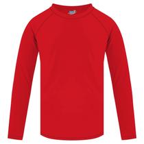 Camisa de natação Rash Guard de manga comprida para meninos Semois Red 14-16Y