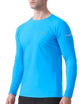 Camisa de natação Roadbox de manga comprida UPF 50+ Slim Fit azul Camisa de natação Roadbox de manga comprida UPF 50+ Slim Fit azul