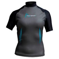 Camisa de Neoprene Aquasphere Aqua Skin Manga Curta Feminina Thermo-Guard Ultra-Leve Camisa de Neoprene Aquasphere Aqua Skin Manga Curta Feminina Thermo-Guard Ultra-Leve