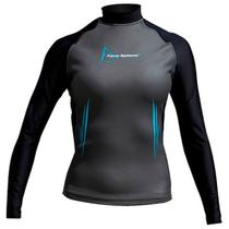 Camisa de Neoprene Aquasphere Aqua Skin Manga Longa Feminina Thermo-Guard para Proteção Completa