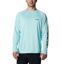 Camisa de pesca Columbia PFG Terminal Tackle de manga comprida masculina Camisa de pesca Columbia PFG Terminal Tackle de manga comprida masculina