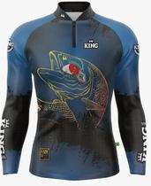 Camisa de Pesca Dourado Modelo Novo King Proteção Uv50+ - KING BRASIL