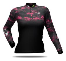 Camisa De Pesca Femenina Presa Viva Baby Look Pv11 C/ Uv30+