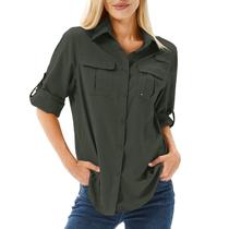 Camisa de Pesca Feminina Toumett - Manga Comprida, UPF 50+ e Proteção UV