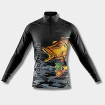 Camisa de Pesca Manga Longa Proteção Uv Anti Mosquito Respirável