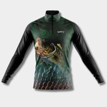 Camisa de Pesca Manga Longa Proteção Uv Anti Mosquito Respirável