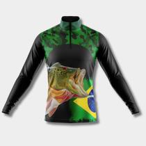 Camisa de Pesca Manga Longa Proteção Uv Anti Mosquito Respirável