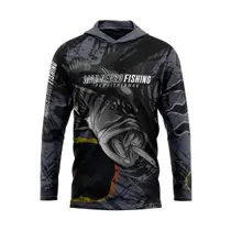 Camisa De Pesca Mar Negro com Capuz Sublimada Uv50+ Masc - Tucunare Ocelo Camisa De Pesca Mar Negro com Capuz Sublimada Uv50+ Masc - Tucunare Ocelo