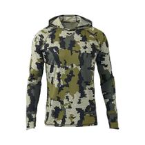 Camisa De Pesca Masculina Com Capuz Anti-UV De Manga Longa Camuflada Jersey De Caça Proteção Solar