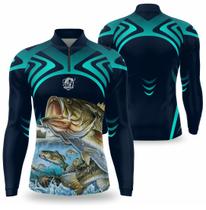 Camisa de pesca masculina com proteção UV camiseta para pesca manga longa