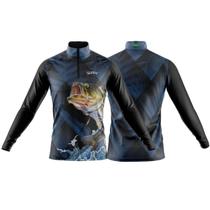 Camisa de Pesca Masculina Manga Longa Proteção Uv50 +