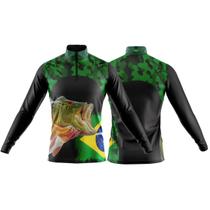 Camisa de Pesca Masculina Manga Longa Proteção Uv50 +