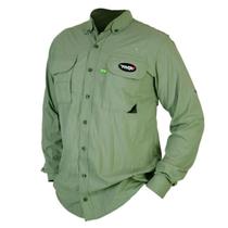 Camisa de Pesca MTK Sky com Proteção Solar e Manga Longa Cor Verde