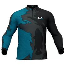 Camisa de Pesca Presa Viva Tucunaré Azul 06