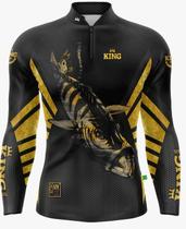 Camisa De Pesca Tucunare Modelo Novo King Brasil Proteção Solar Uv50