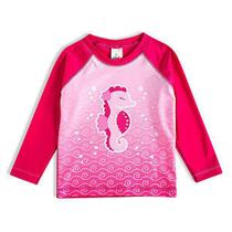 Camisa De Praia Manga Longa Pink - Proteção Uv
