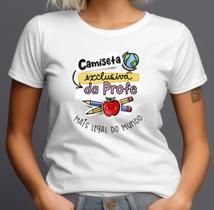 Camisa de professora frases escola babylook educação infantil plus size