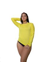 Camisa de proteção uv 50+ (malha fria) - amarelo