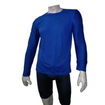 Camisa de proteção uv 50+ (poliester) - azul royal