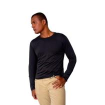 Camisa de proteção uv 50+ (poliester) - preto