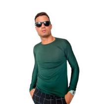 Camisa de proteção uv 50+ (poliéster) - verde escuro