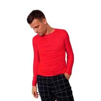 Camisa de proteção uv 50+ (poliester) - vermelho