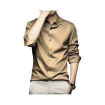 Camisa de Seda Masculina Manga Longa - Elegante, Casual e Formal