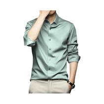 Camisa de Seda Masculina Manga Longa - Elegante, Casual e Formal