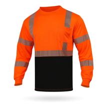 Camisa de Segurança GLIMMR Classe 3 Manga Longa Laranja Refletiva Camisa de Segurança GLIMMR Classe 3 Manga Longa Laranja Refletiva