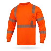 Camisa de Segurança GLIMMR Classe 3 Manga Longa Refletiva Laranja Camisa de Segurança GLIMMR Classe 3 Manga Longa Refletiva Laranja