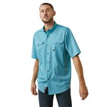 Camisa de trabalho ARIAT Rebar Made Tough Venttek DuraStretch Men Alloy