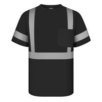 Camisa de trabalho TCCFCCT de manga curta de alta visibilidade para homens