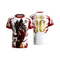 Camisa De Treino De Futebol Goku 3D Impressa Oficial Dragon Ball 10 Tamanhos 3-6XL Para Família Camisa De Treino De Futebol Goku 3D Impressa Oficial Dragon Ball 10 Tamanhos 3-6XL Para Família