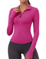 Camisa de treino feminina LOMON, manga comprida, ajuste seco, ioga e corrida