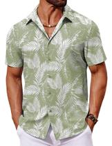 Camisa de verão havaiana de manga curta COOFANDY para homens