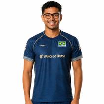 Camisa de Vôlei Brasil Oficial 2026 Azul Masculina Camisa de Vôlei Brasil Oficial 2026 Azul Masculina