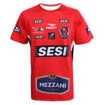 Camisa de Vôlei do Time Feminino do Sesi Bauru 2026 Vermelha Masculina Camisa de Vôlei do Time Feminino do Sesi Bauru 2026 Vermelha Masculina