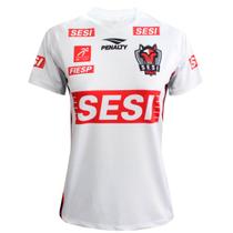 Camisa de Vôlei do Time Masculino do Sesi Bauru 2026 Branca Feminina Camisa de Vôlei do Time Masculino do Sesi Bauru 2026 Branca Feminina