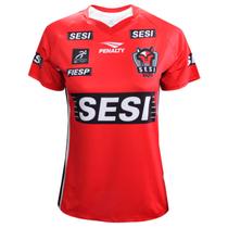 Camisa de Vôlei do Time Masculino do Sesi Bauru 2026 Vermelha Feminina