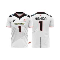 Camisa De Vôlei Japonesa Unissex De Grandes Dimensões R Takahashi No 21 Ishikawa No 14 Sports Casual