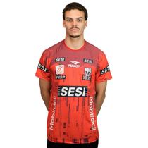 Camisa de Vôlei Oficial do Sesi Bauru Time Masculino 2025 Vermelha Masculina Camisa de Vôlei Oficial do Sesi Bauru Time Masculino 2025 Vermelha Masculina
