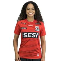 Camisa de Vôlei Oficial Sesi 2024 Vermelha Feminina
