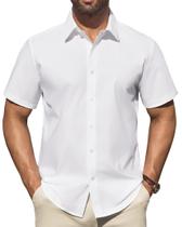 Camisa DEMEANOR White Stain Shield de manga curta para homens Camisa DEMEANOR White Stain Shield de manga curta para homens