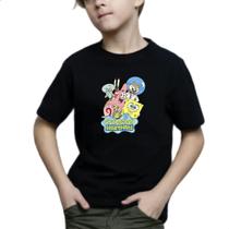 Camisa Desenho Bob Calça Quadrada Esponja 100% Algodão Kids