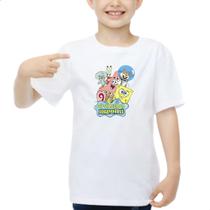 Camisa Desenho Bob Calça Quadrada Esponja 100% Algodão Kids - As