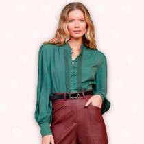 Camisa Det. Renda - Moda Casual Chic Camisa Det. Renda - Moda Casual Chic