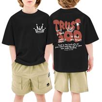 Camisa Deyaidy Christian Faith para meninos Jesus Trust God 13-14Y Camisa Deyaidy Christian Faith para meninos Jesus Trust God 13-14Y