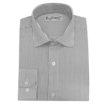Camisa dienzo listrada manga longa