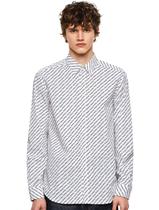 Camisa Diesel Masculina S-Riley-KA-B Logo Branca Camisa Diesel Masculina S-Riley-KA-B Logo Branca