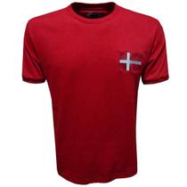 Camisa Dinamarca 1970 Liga Retrô Vermelha GG
